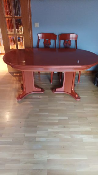 Mesa de salón extensible 160 (+74) x90