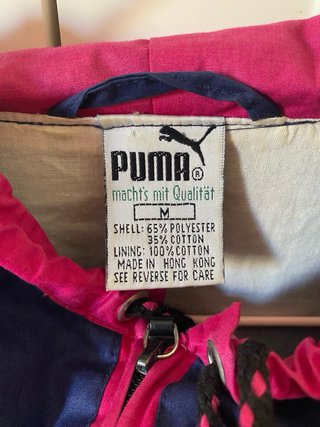 Chaqueta Puma Vintage Azul y Rosa