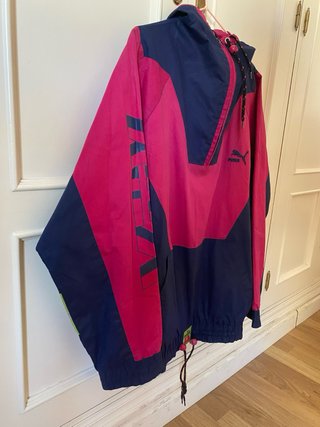 Chaqueta Puma Vintage Azul y Rosa
