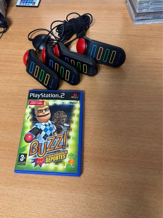 Mandos Buzz PS2 + 1 Juegos Buzz