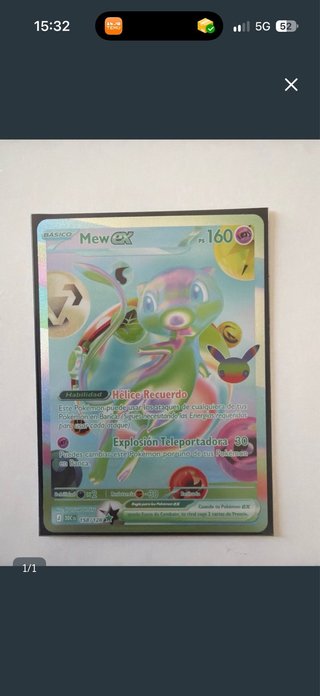 Carta Pokémon Mew EX Explosión Teleportadora 30th
