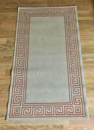 Tappeto rettangolare effetto sisal 110 x 60 cm