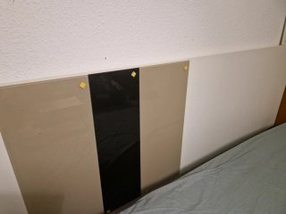 Cabecero de cama bicolor