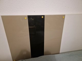 Cabecero de cama bicolor