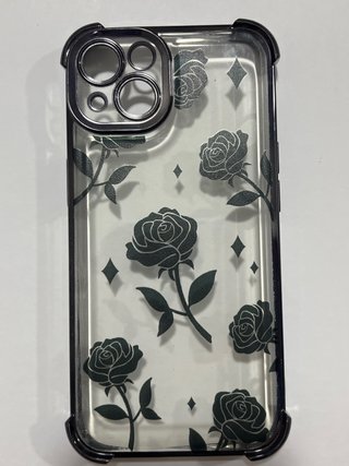 Funda iPhone 13 Transparente Rosas