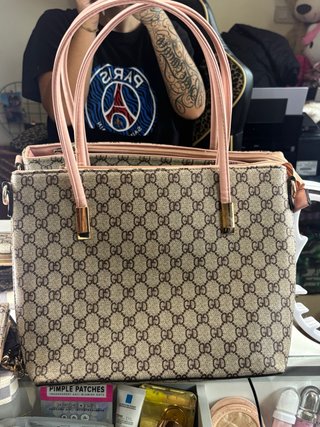Bolso de mano estampado