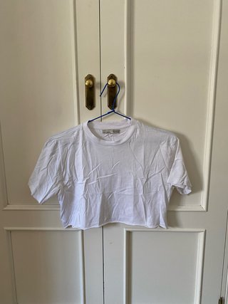 Camiseta Crop Top Blanca