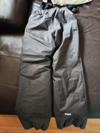 Pantalón de esquí Wedze negro (10-12 años)