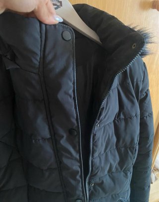 Chaquetón largo negro Bi'Lin