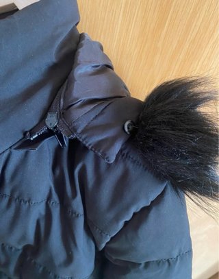 Chaquetón largo negro Bi'Lin
