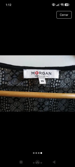 Chaqueta Morgan encaje negra