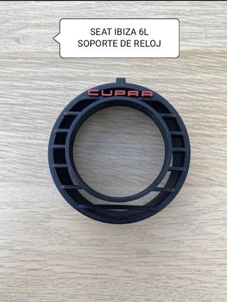Soporte reloj 52mm Seat Ibiza 6L Cupra letra roja