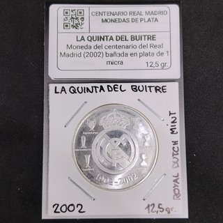 EMILIO BUTRAGUEÑO MONEDA DE PLATA REAL MADRID 2002