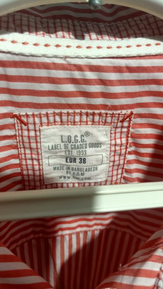 Camisa h&m rayas rojas