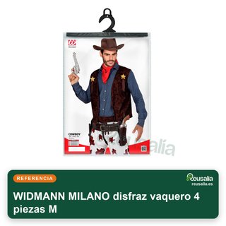 WIDMANN MILANO disfraz vaquero 4 piezas M
