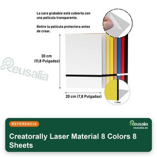 Placa ABS 30x20 cm bicolor con incisione laser