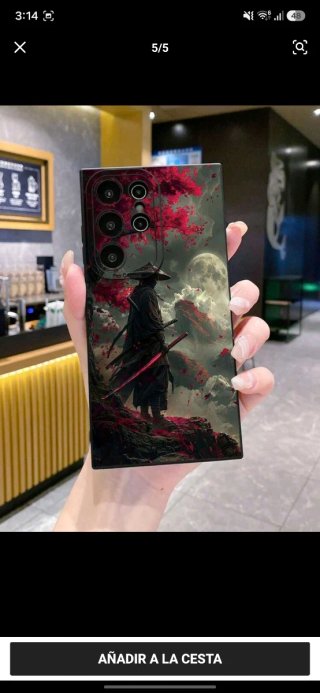 Funda para móvil diseño samurái