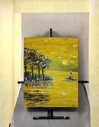 Dipinto acrilico su tela 25x30