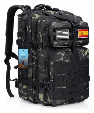 Mochila Táctica Militar Negra Gran Capacidad