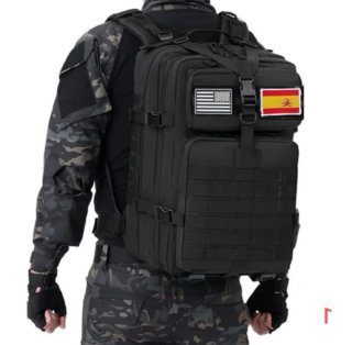 Mochila Táctica Militar Negra Gran Capacidad
