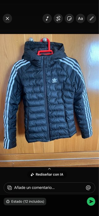 Abrigo Adidas Negro