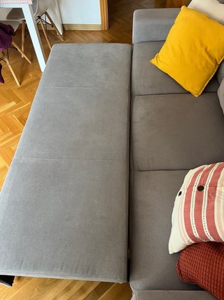 Sofá Cama de 3 Plazas Gris