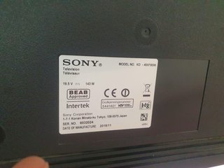Sony 49” Smart TV 4K