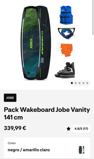 Pack Wakeboard Jobe Vanity 141 cm