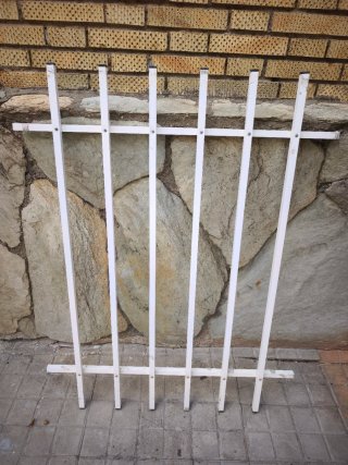 4 rejas de Aluminio Blancas