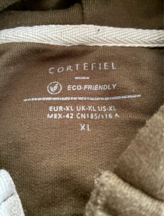 Sudadera con capucha verde oliva