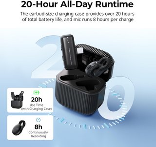 SMALLRIG S70‑C1 Wireless Mic 1TX 1RX 9 Covers 20h