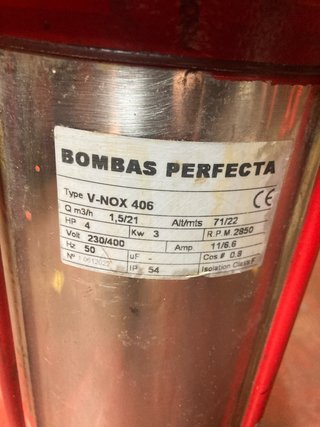 Bomba de agua vertical eléctrica