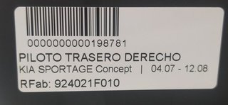 PILOTO TRASERO DERECHO KIA SPORTAGE Concept
