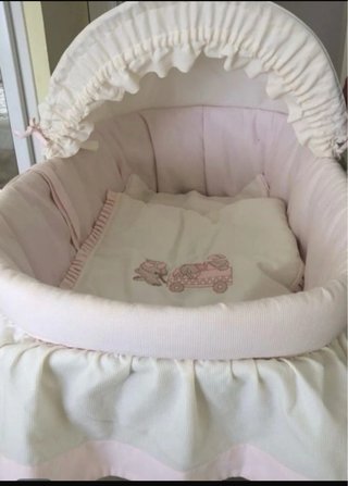 Moisés de Bebé en Rosa sin patas