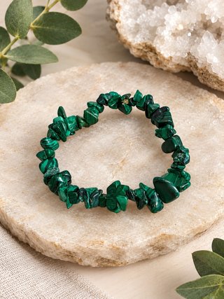 Pulsera de Malaquita Natural