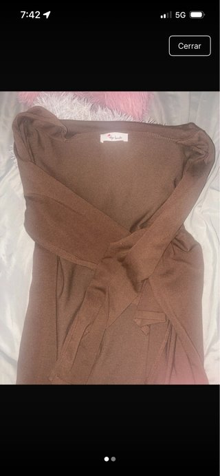 Chaqueta marrón mujer