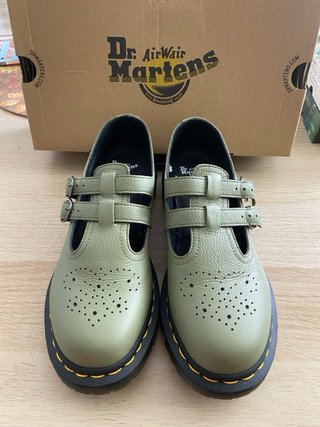 Zapatos Dr. Martens Mary Jane Verde Oliva