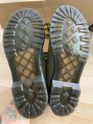 Zapatos Dr. Martens Mary Jane Verde Oliva