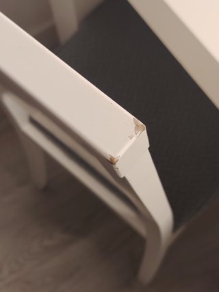 Conjunto de Mesa extensible y 6 Sillas Blanco