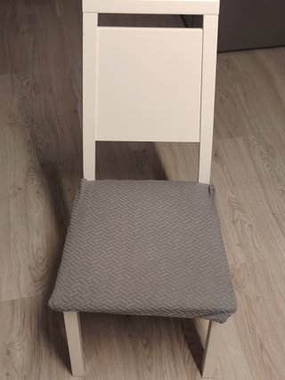 Conjunto de Mesa extensible y 6 Sillas Blanco