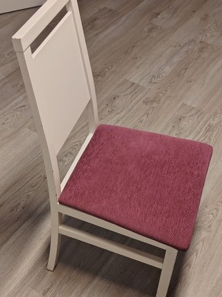 Conjunto de Mesa extensible y 6 Sillas Blanco