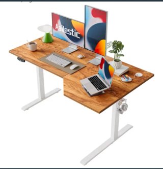 Escritorio Elevable en L Agilestic 140cm