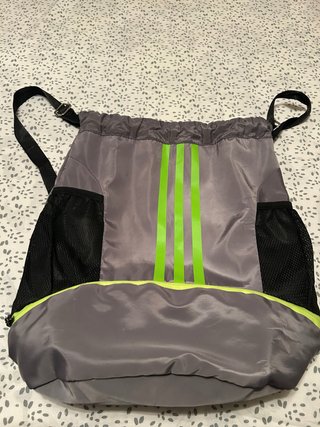 Mochila de Deporte Gris y Verde