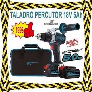 TALADRO PERCUTOR 18V 2 BAT 5.0 AH