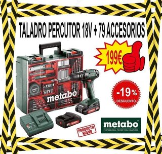TALADRO PERCUTOR METABO SB18