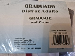 Disfraz de Graduado L