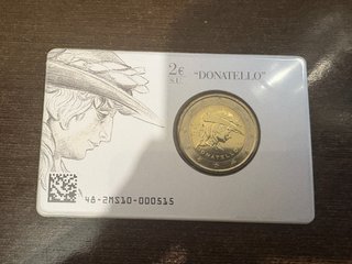 Moneda 2 Euros Donatello 2016 en Coincard