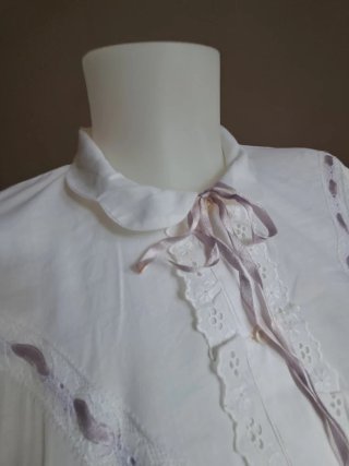 Camicia da notte vintage bianca