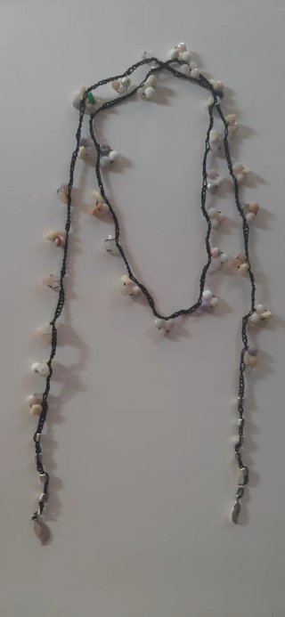 Collar crochet con cuentas