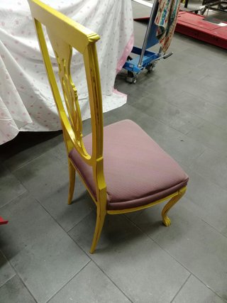 Set de 2 Sillas de Comedor Amarillas